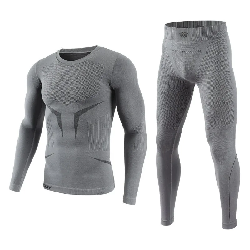 

Winter Top Quality Thermo Cycling Clothing Men'S Thermal Underwear Sets Compression Training Male Clothin