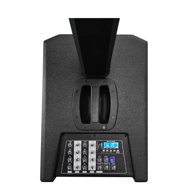 DASN B40 RMS 1400W 木製プロフェッショナル屋外ラウドスピーカー DSP BT TWS ミキサーアンプ アレイアクティブ 15インチサブ PAコラムスピーカー