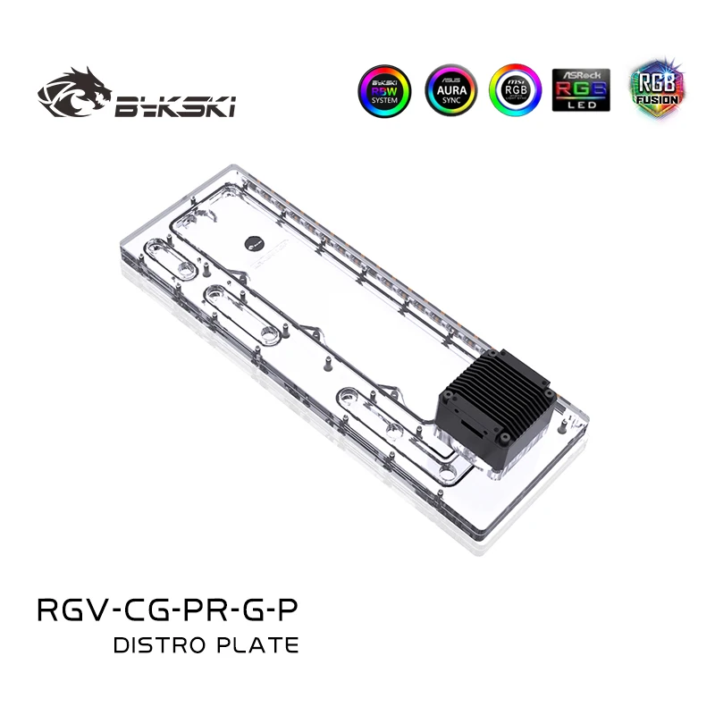 

Bykski RGV-CG-PR-G-P Distro Plate Reservoir For COUGAR Small Panzer Computer Case ,RGB Water Tank,Support Sync Motherboard