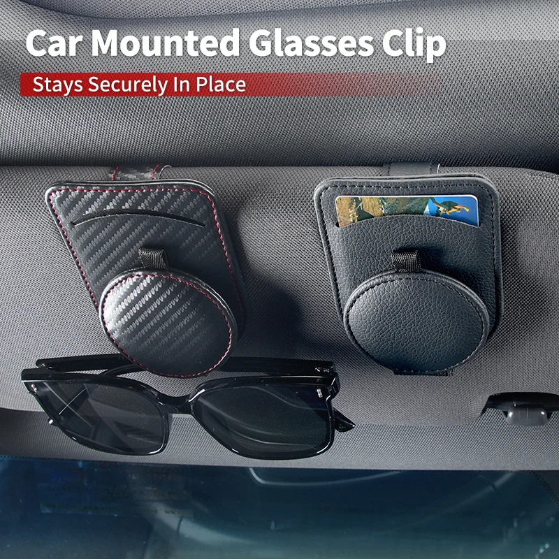 Car Sun Visor Organizer Sunglasses Storage Clip Card Holder Interior For Model 3 Model S Model X Model Y Roadster Bonin