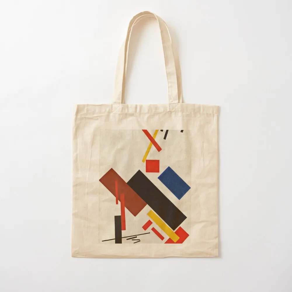 

Kazimir Malevich - Stroyuschiysya Dom Tote Bag Women's shopper bag custom the Eco Canvas