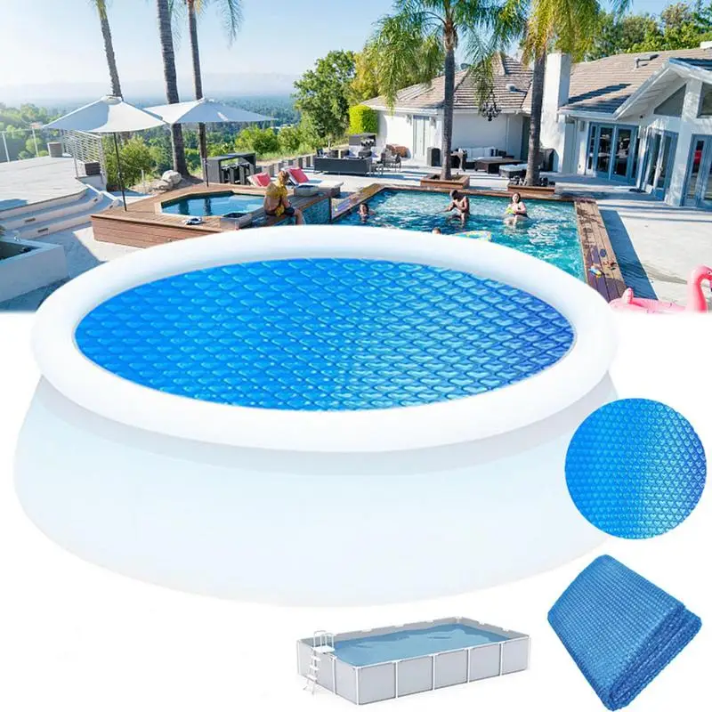 Swimming Pool Cover Protector Round Solar Heated Waterproof Tub Dust Bubble Film PE bubble film Swimming Pool Accessories