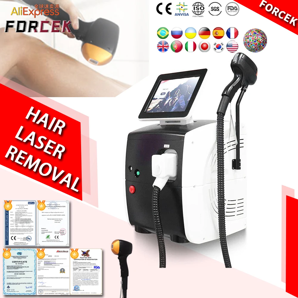 

3 Wavelengths Ice Alexandrite Diodo Depilacion 755 808 1064nm 808nm Diode Laser Hair Removal Machine Hair Laser Removal Machine