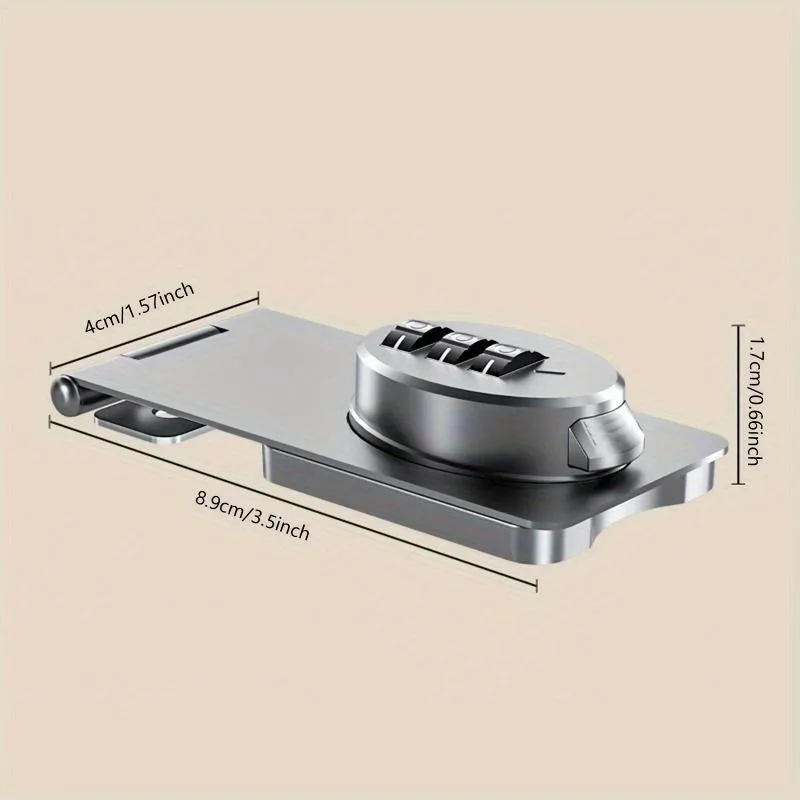 Mechanical Password Drawer Lock Metal Cabinet Door Lock No Battery Safe Security Lock Box with Key for Furniture Hardware