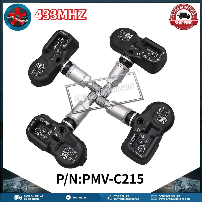 

Tire Pressure Monitor Sensor PMV-C215 42607-48020 433MHz For Toyota Aygo bZ4X Camry C-HR Corolla Highlander Mirai RAV4 Yaris