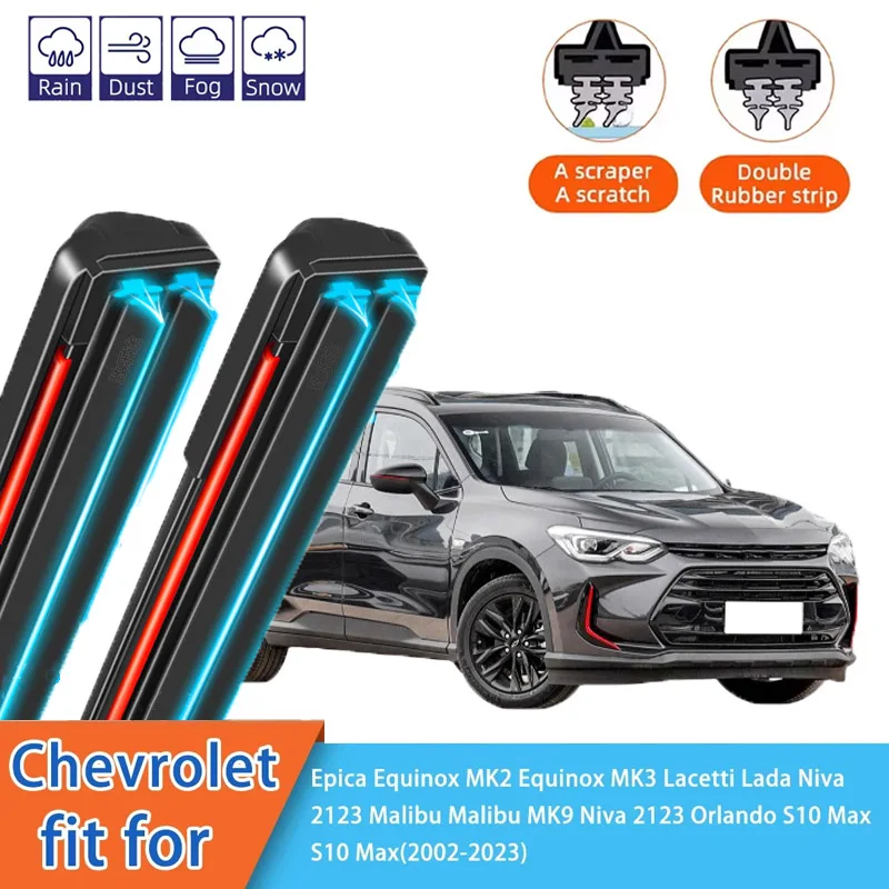 

For Chevrolet Sierra MK2 Silverado Spark EV M400 Sonic Front Windscreen Wipers Double Rubber Car Wiper Blades Car Accessories