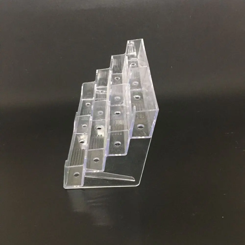 Transparent Business Card Box 4 Layers Display Holder Name Card Display Stand Multi-Layer Plastic Business Card Storage Box