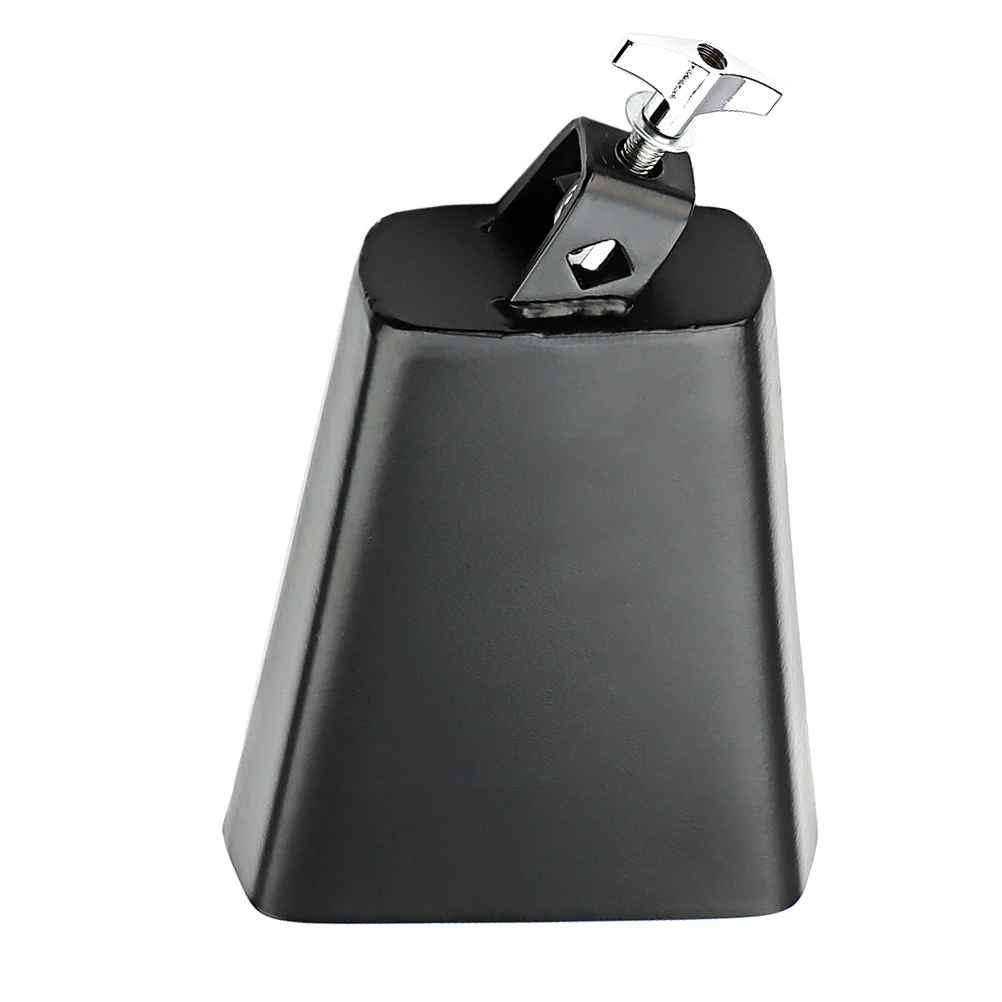 

Set Cowbell Metal Percussion Instrument For Kids Rhythm Practice Sturdy Design Smooth Edges Black Cowbell Drum