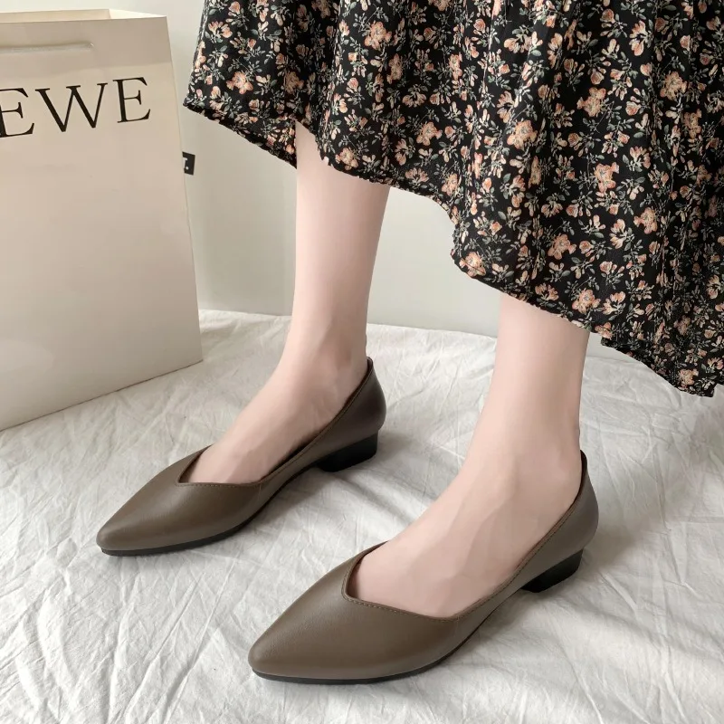 

2026 New Women's Shoes Fashion Pointed Tip Casual Shoes for Woman Comfort Soft Sole Walking Shoe Designer Shoes Zapatos Mujer