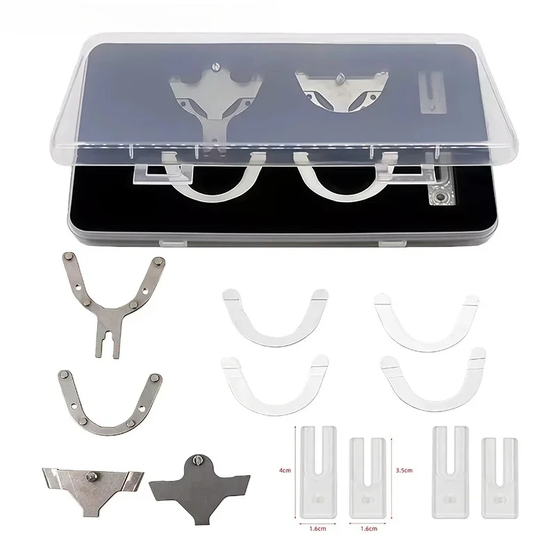 1 Set Dental Gothic Arch A/D Bow Complete Denture Tools Suitable for a Variety of Jaw Frames Fully Adjustable Semi Articulators