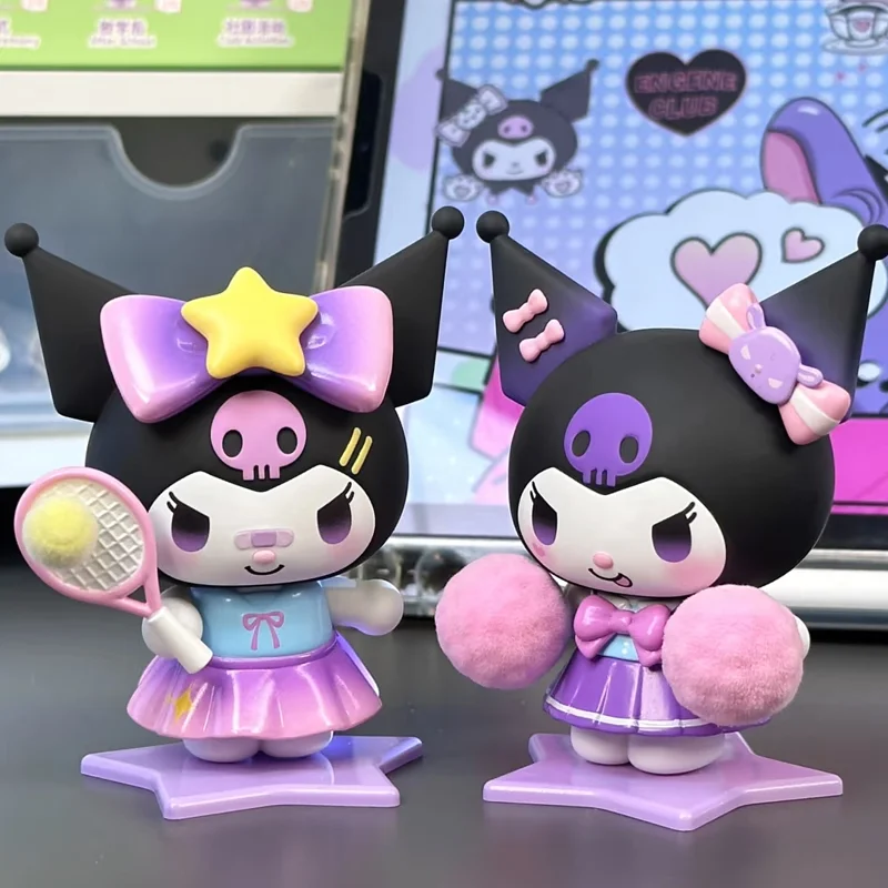 

Sanrio Figure Kuromi School Dairy Figures Blind Box Trendy Cartoon Model Toys Cute Kuromi Mystery Box Decor Girls Surprise Gift