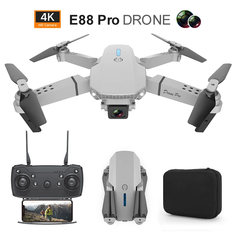 

E88 Pro Drone With Camera Hd 4k Professional Rc Remote Control Helicopter Dron Gifts Children Toys Fpv Quadcopter