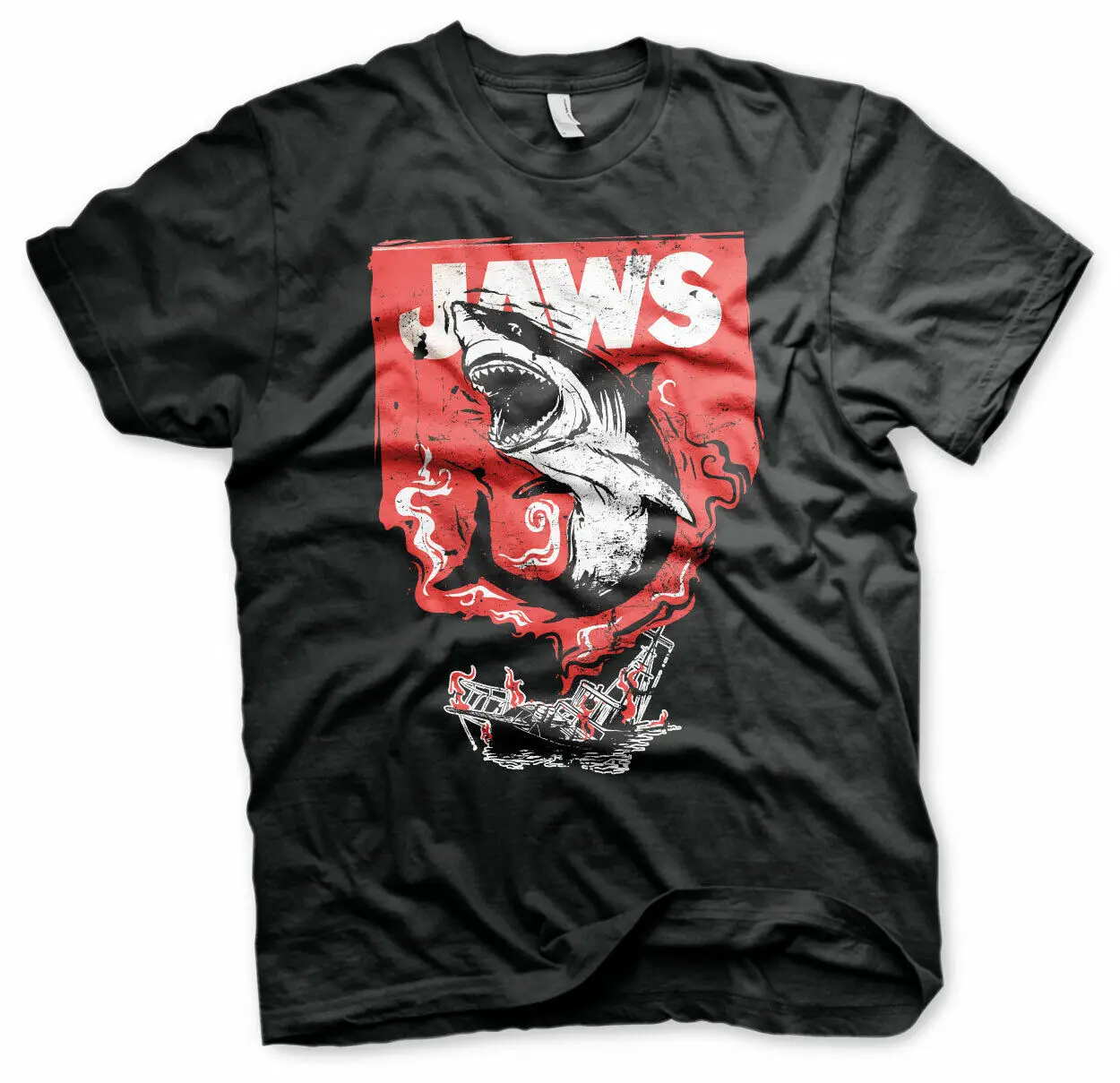 Officially Licensed Jaws Shark Smoke Mens T Shirt S Xxl Sizes