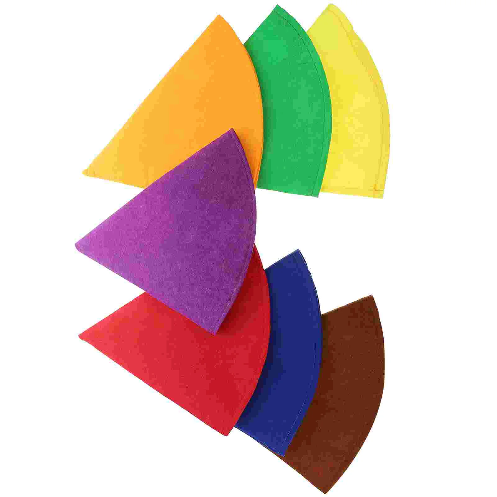 

7 Pcs Conical Props Party Hat Man Christmas Hats Gnome Costume Felt Cloth Dwarf