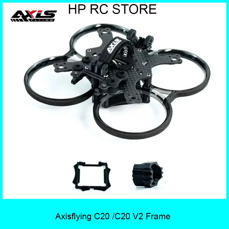 

AXISFLYING CINEON C20 / C20 V2 Drone Frame KIT Support O3 Air Unit Anti-shake For RC FPV Drone 2 Inch Indoor Cinewhoop