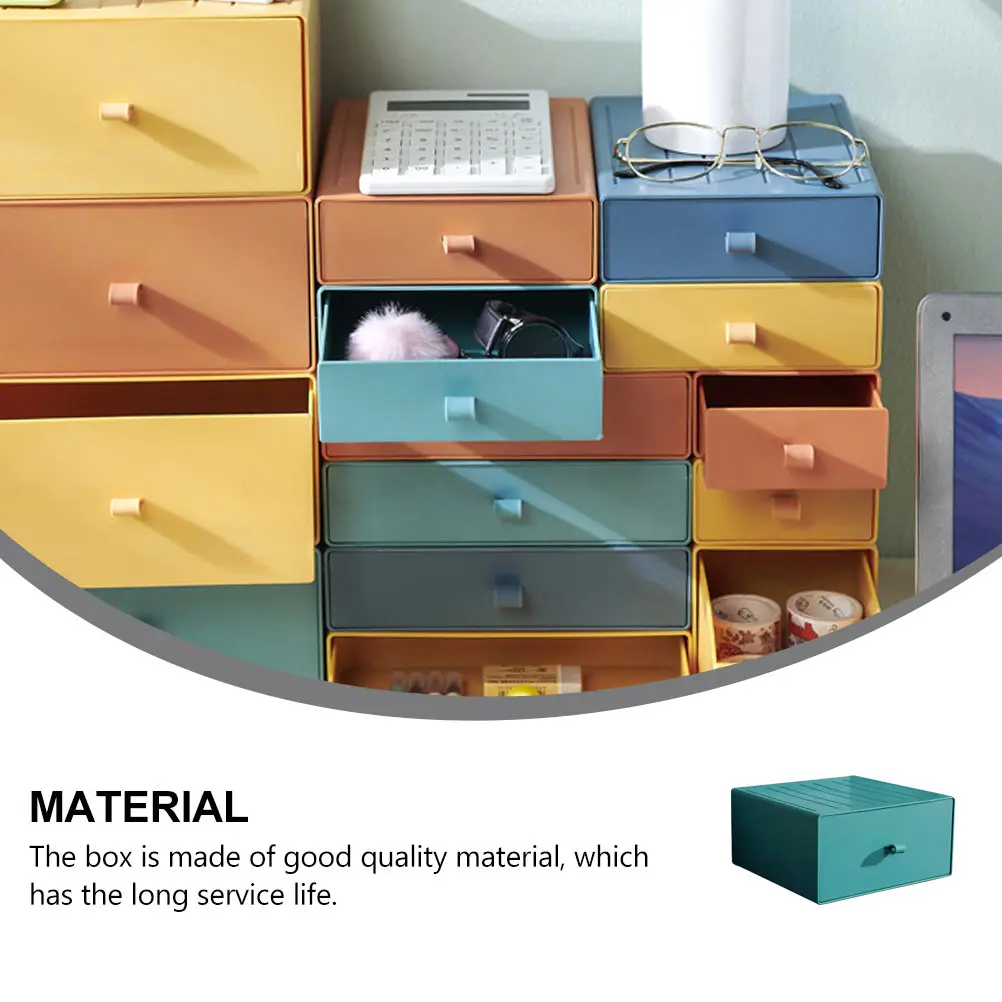 

1pc Drawer Makeup Box Storage Drawers Desktop Bin Sundries Organizer Plastic Office Stationery Small Items