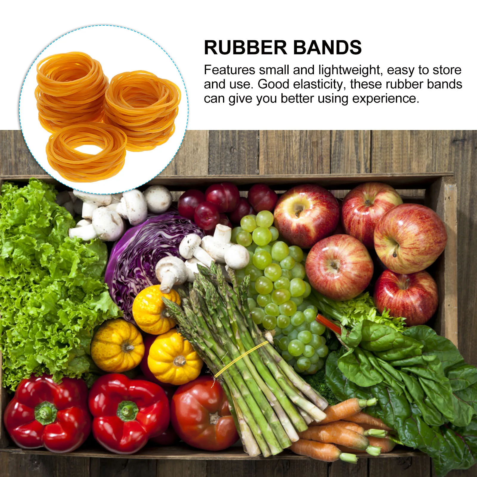 

800pcs Large Heavy Duty Rubber Bands Wide Thick Elastic For Home Office Industry Use Multi-Function Belt Reusable