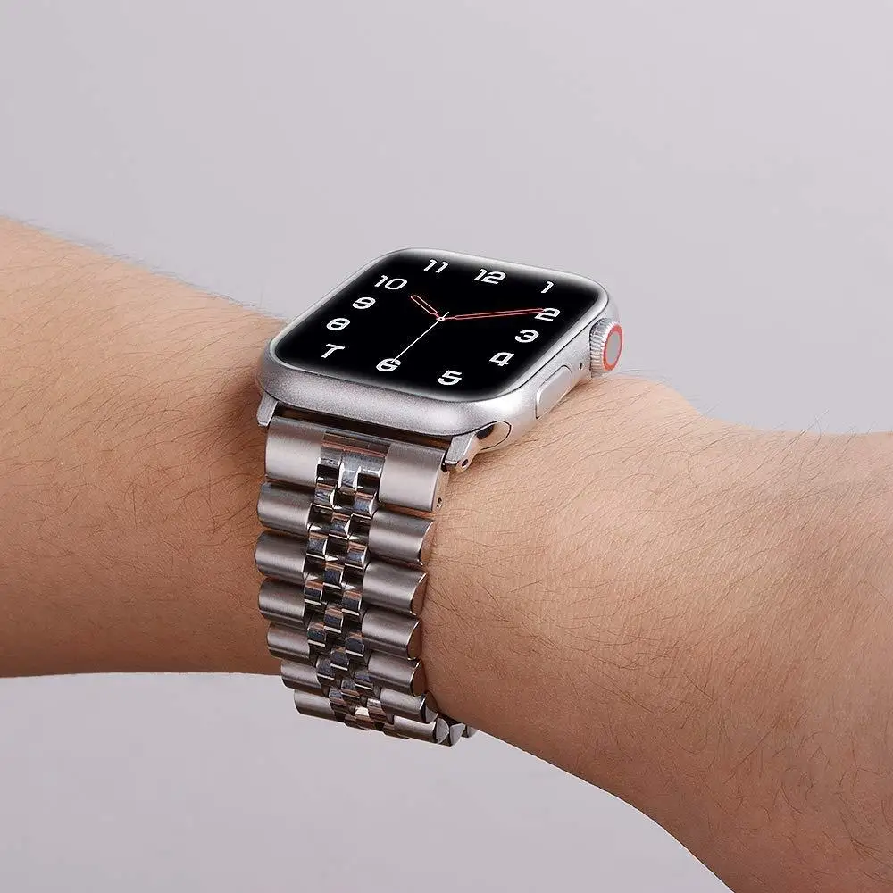 Stainless Steel Strap For Apple Watch Band 40mm 44mm 42mm 45mm 49mm Luxury Metal Bracelet for IWatch Series 1 2 3 4 5 6 7 8 SE