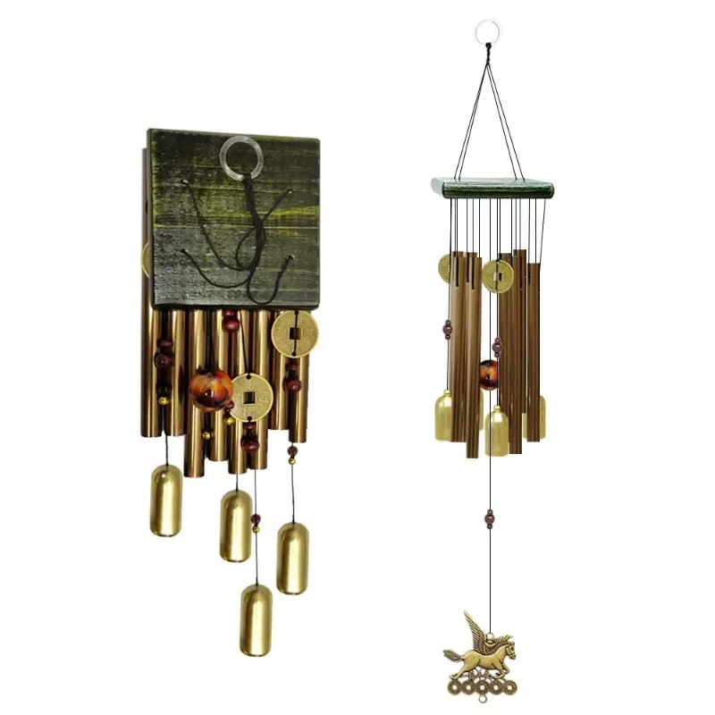 

Copper Money Wind Chime Pendant Balcony Outdoor Yard Garden Home Decoration Metal Pipe Wind Chime Large Wind Chimes Bells Tubes