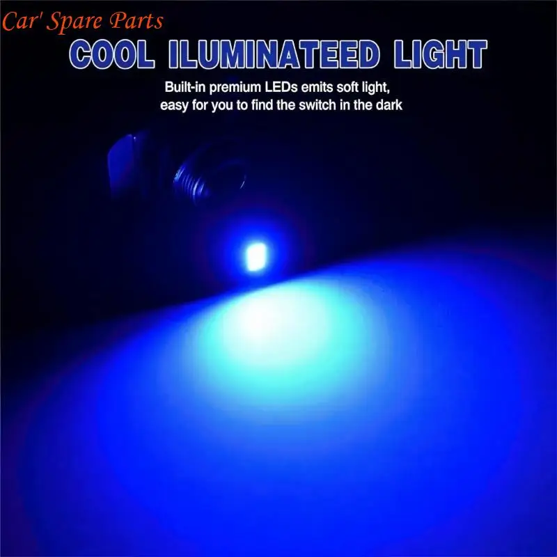 Y4UA LED Illuminated Rocker Switches Waterproof & Strong Controller for Vehicle Electrical Control Supports 30A Heavy Duty