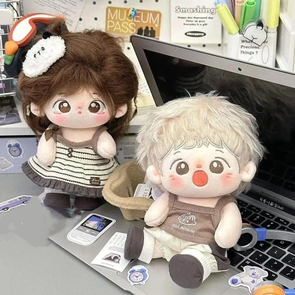 

Lovely Design 20CM Cotton Doll Clothes Dress-up Kawaii Plush Doll Clothes 1set Cartoon Cotton Plush Dolls Skirt Children's Gift