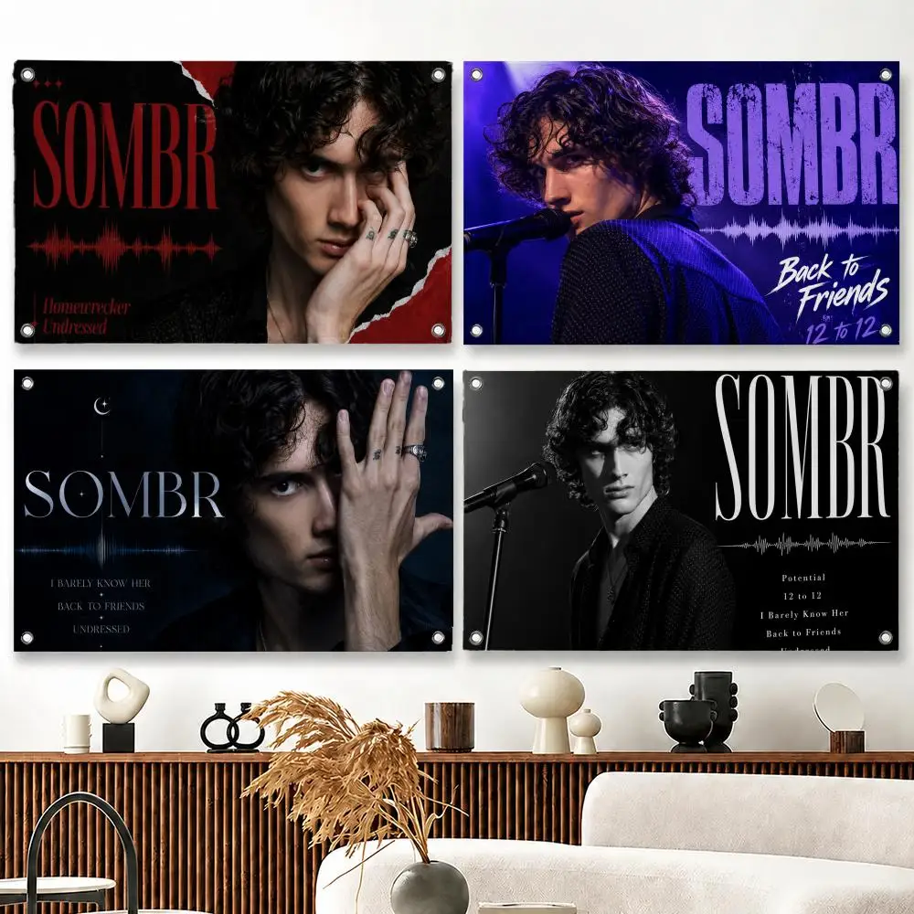 Character Sombr Flags flag Suitable For Party Club Outdoor Interior Wall Decoration Banner Fans Gift
