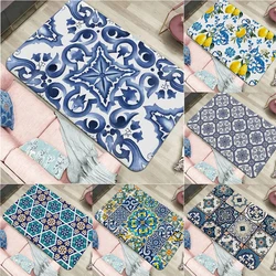 Moroccan ethnic home decoration floor carpet children's room bedroom door mat living room bathroom absorbent floor mat