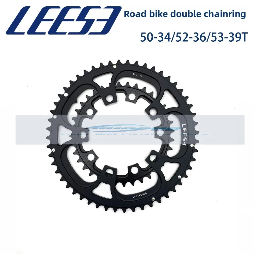 

LEESE 110BCD road bicycle tooth plate tooth plate ultra-light 7075 aluminum alloy disc 50/34T
