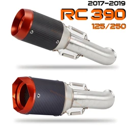 Slip on For DUKE125 250 390 RC390 RC125 RC250 2017 2018 2019 Motorcycle Exhaust System Muffler Escape Middle Link Pipe for KTM
