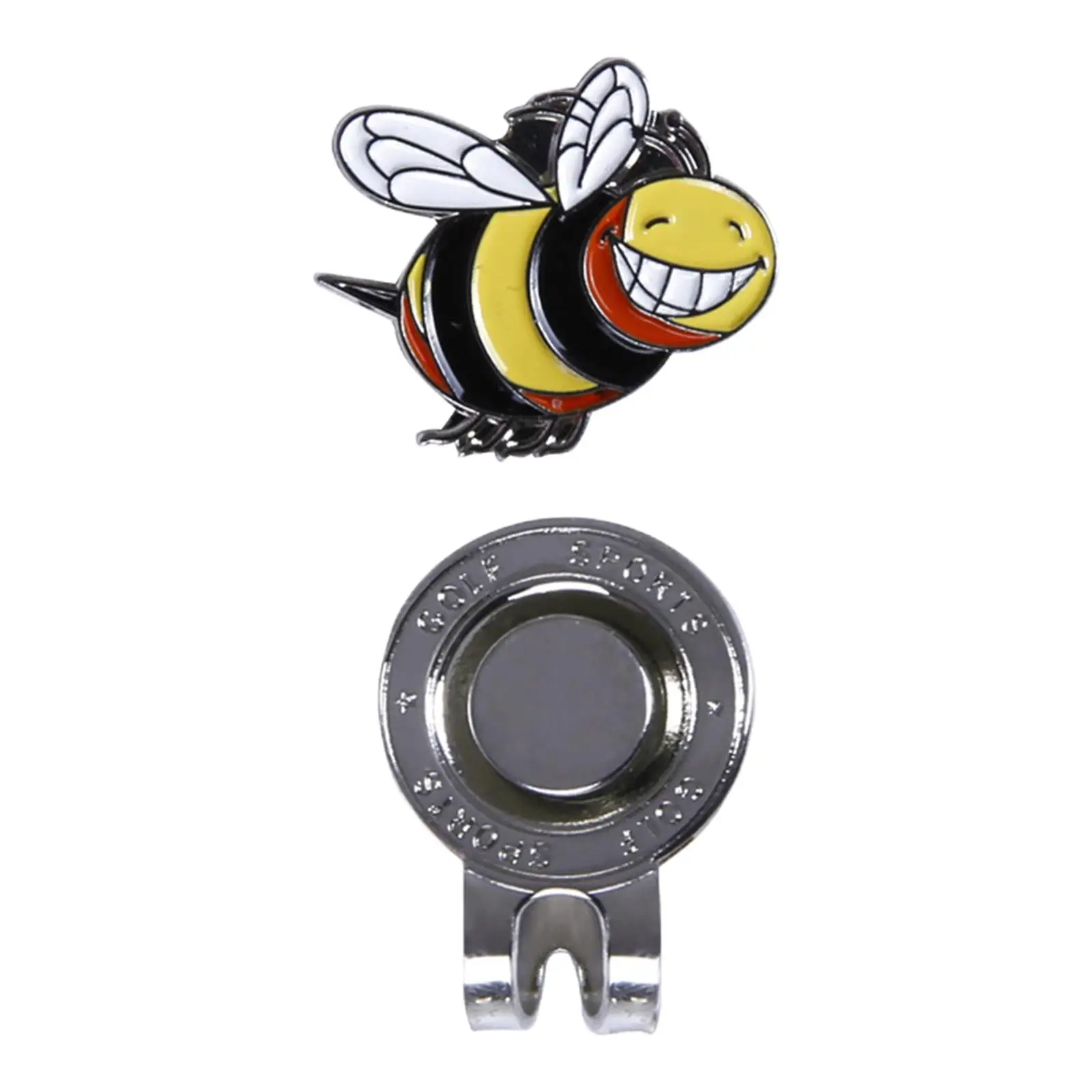 Alloy Golf Ball Marker Magnetic Hat Clip Putting Alignment Tool Portable Visor Accessory for Practice and Gifting