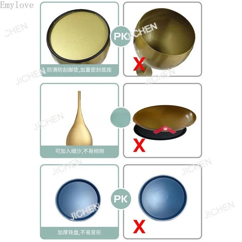 Meja Samping JCX Nordic Creative, Meja Bundar Kecil Modern Minimalis dari Besi untuk Ruang Tamu, Meja Kopi Sofa, Lemari Samping