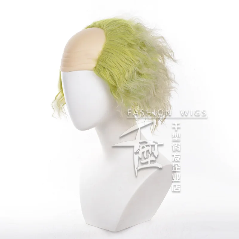 Pelucas de Cosplay de escarabajo, disfraz corto de Michael Keaton de 30cm, pelo sintético resistente al calor, fiesta para hombres + gorro de peluca