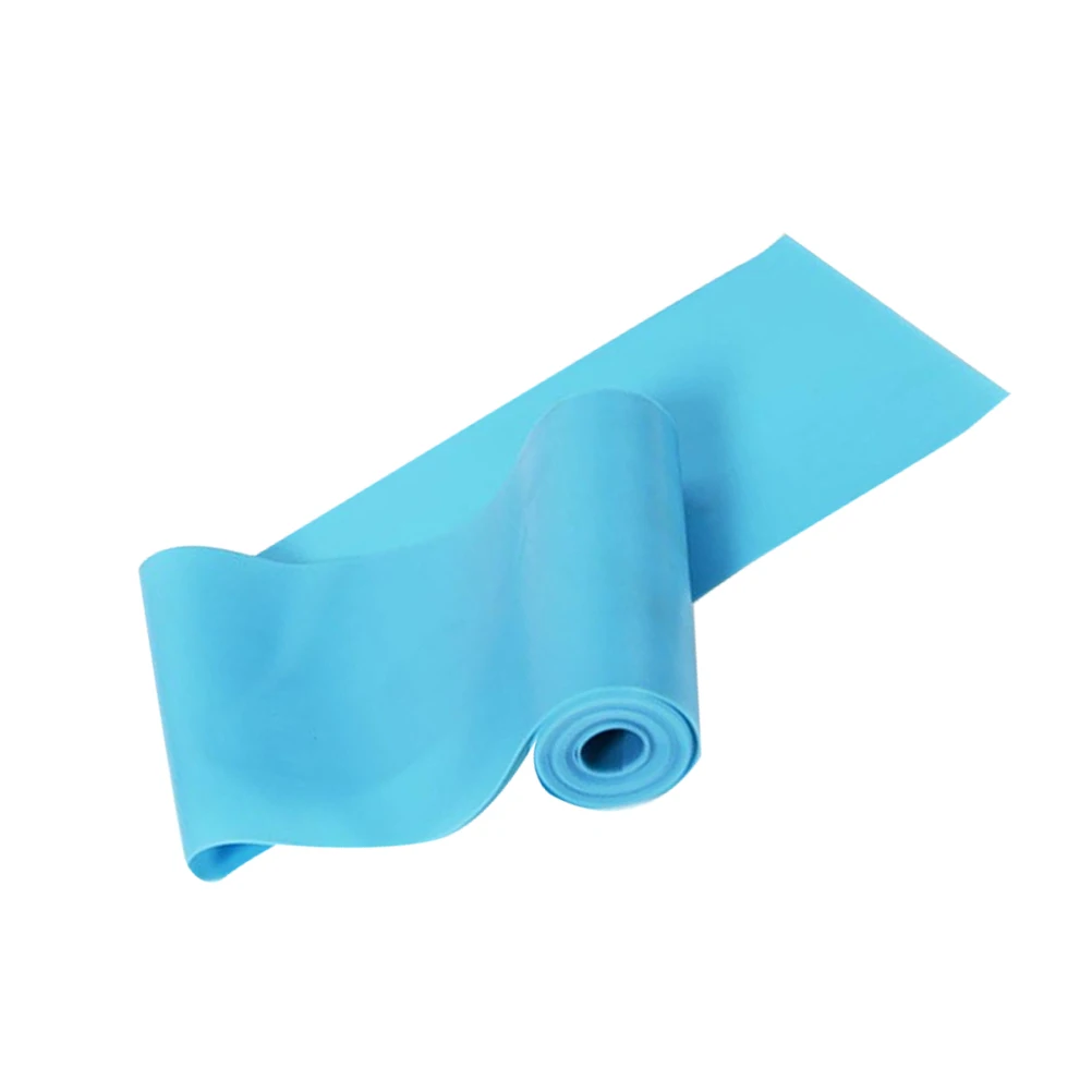 

Elastic Yoga Strap Blue Adjustable For Flexibility Fitness Training Home Use Stretch Belt Resistance Loop Exercise Aid