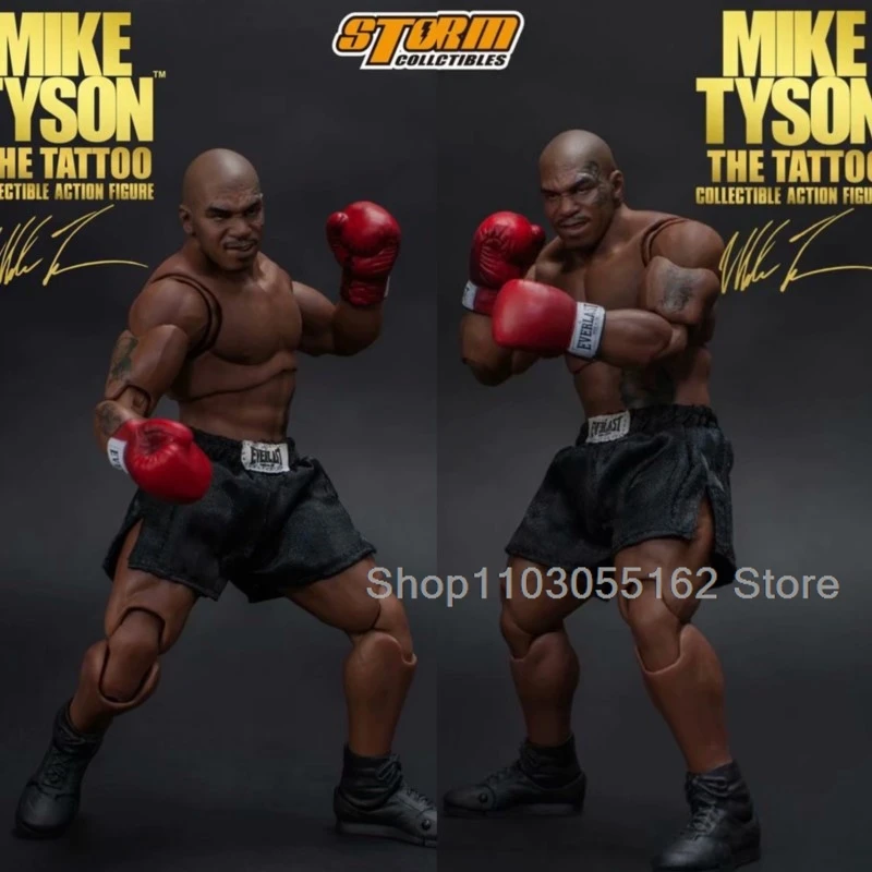 Figura de acción de Storm de 3 cabezas, bóxer de boxeo, campeón Mike Tyson, Final Round, Mike Tyson, modelo coleccionable, juguete para regalo de cumpleaños