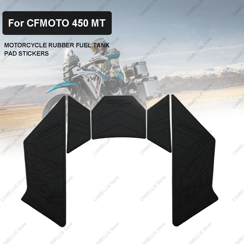 

Motorcycle Fuel Tank Sticker Thickened Waterproof Protecting the Leg Motorcycle Modification stickers For CFMOTO 450MT