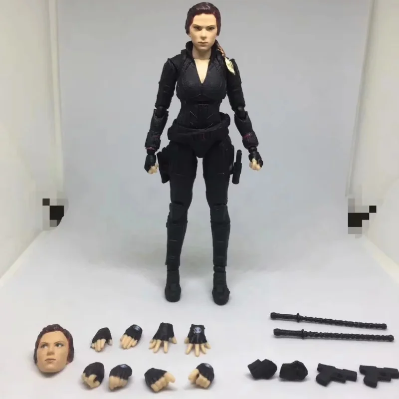 Marvel Avengers End Game Black Widow Natasha Romanoff PVC Action Figure Collectible Desktop Model Ornaments Toy Birthday Gifts