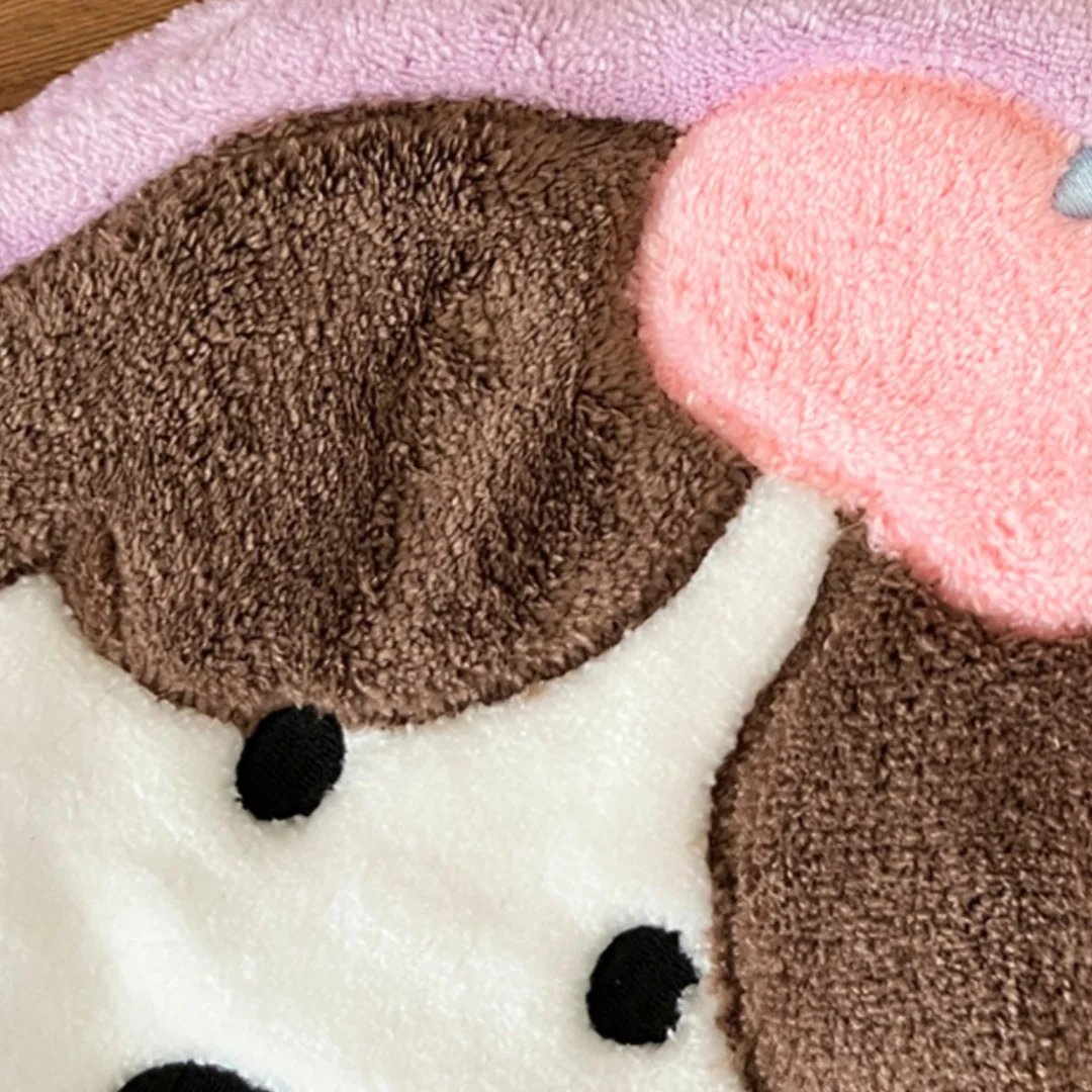 Weiches und Niedliches Welpen-Handtuch zum Aufhängen, Saugfähiges Schnelltrocknendes Handtuch, Süßes Cartoon-Design für Haushalt, Küche und Bad – Detail 2