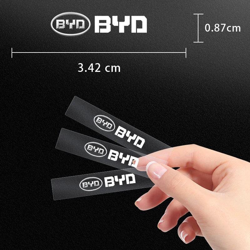 Car Interior Sticker Central control Decals Emblem Badge Car Styling For BYD F3 S6 S7 E5 E6 M6 G3 G5 Car Decoration Accessories