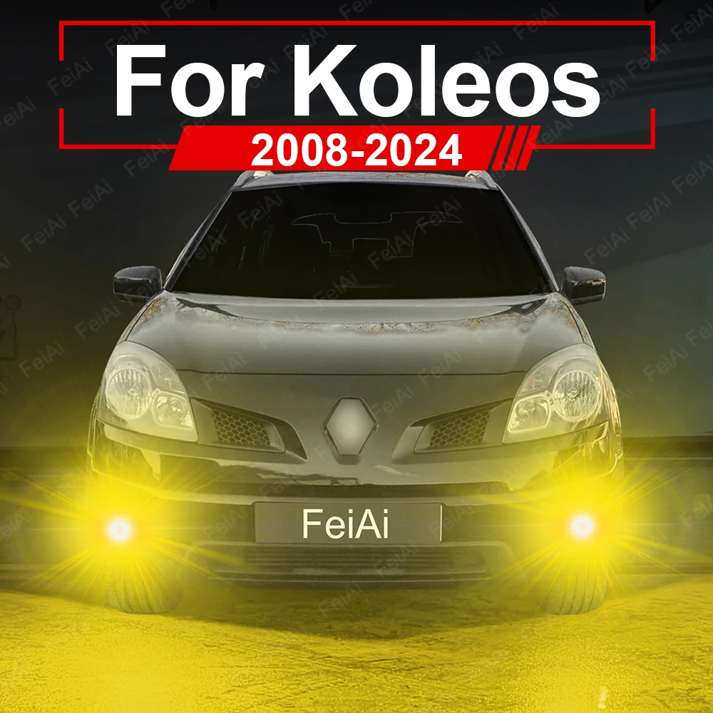 ルノー-コレオス1-2用-車用フォグランプ-ledアクセサリー-デュアルカラーledフォグランプ-コレオス-2008-2009-2010-2011-2012-2013-2014-2024