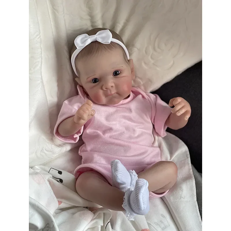 18 pollici Reborn Baby Doll Bettie Neonato Realistico Soft Touch Strati multipli Pittura Pelle 3D con vene visibili Bebe Reborn