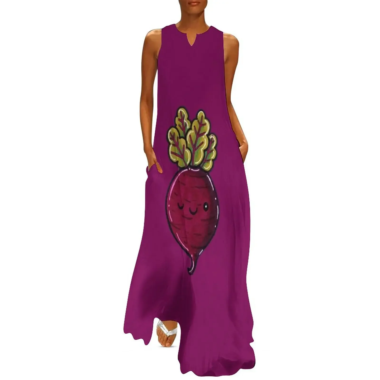 

Cute Beetroot Long Dress party dresses woman Woman dresses birthday dress for women women's summer dress 2025
