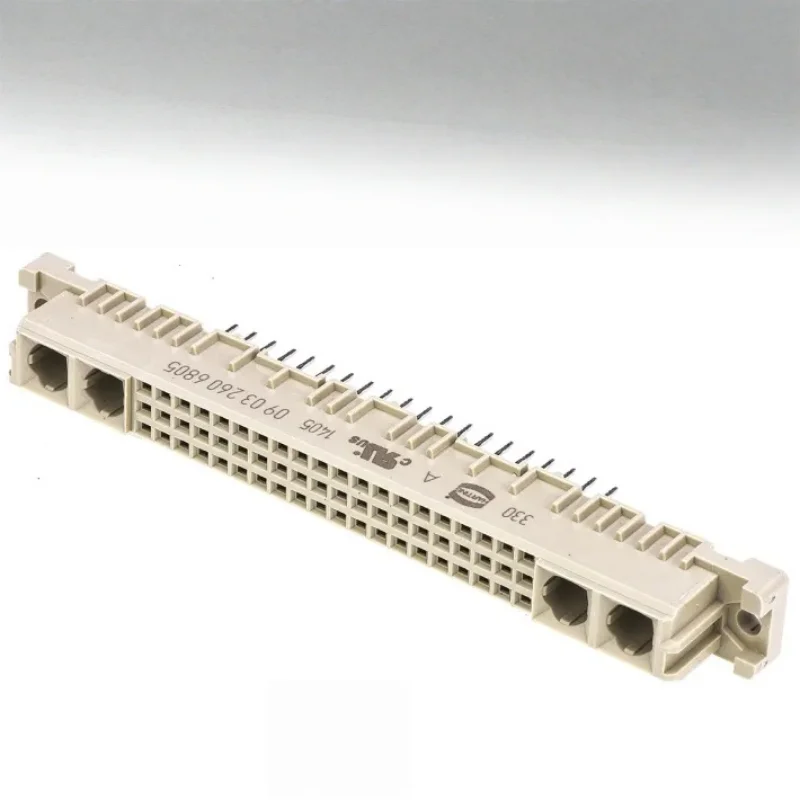

09032606805 Оригинальный разъем Harting M-Type Din41612 европейского типа, гнездо, 60 + 4 контакта, 3 ряда, шаг 2,54 мм, монтаж THT, пайка, прямое расположение