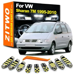 ZITWO 13Pcs Canbus LED Interior Dome Reading Map Light Bulb Kit For VW Volkswagen Sharan 7M 1995- 2005 2006 2007 2008 2009 2010