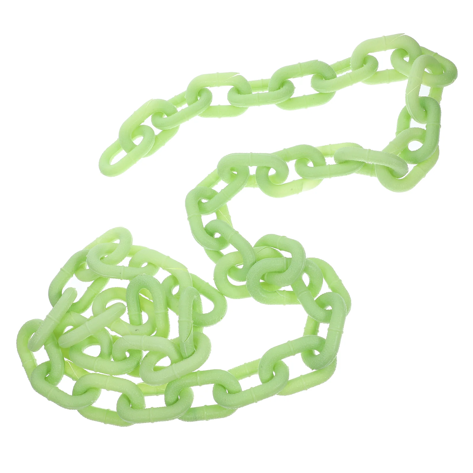 

Halloween Costume Simulated Luminous Chain Cosplay Plastic Links Pillar Chains Decor Glowing The Dark Necklace