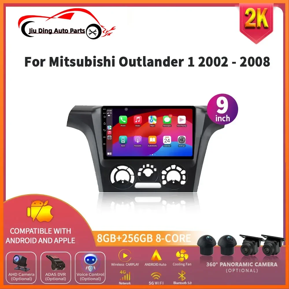 

Car Radio Multimedia Wireless Carplay For Mitsubishi Outlander 1 2002-2008 Android Navigation 4G GPS 2 Din Screen Stereo