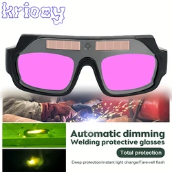 Automatic Darkening Dimming Welding Glasses Anti-glare Argon Arc Welding Glasses Welder Eye Protection Special Goggles Tools