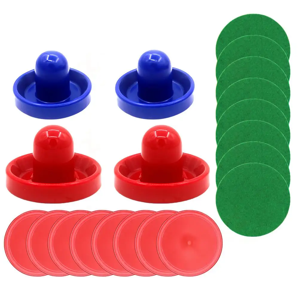 Air Hockey Pushers Air Hockey Paddles Good Workmanship Resin Air Hockey Accessories Replacement for Game Table Blue and Red