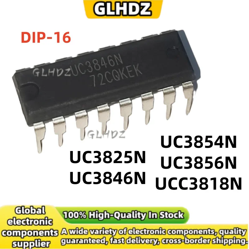 High quality 5UNITS DIP-16 UC3825N UC3846N UC3854N UC3856N UCC3818N new in stock