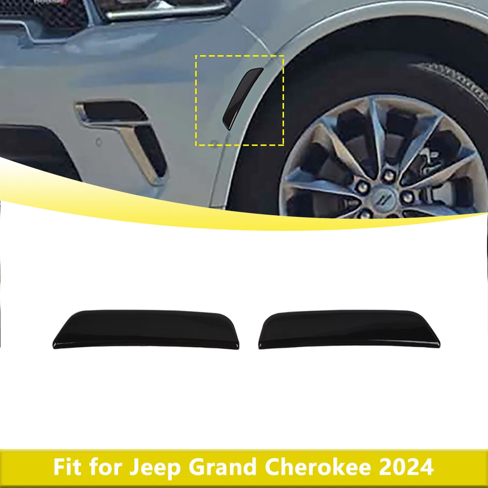 

Переднее колесо, лампа для бровей, декоративная накладка для Jeep Grand Cherokee Dodge Durango 2024 + ABS, автомобильные внешние аксессуары