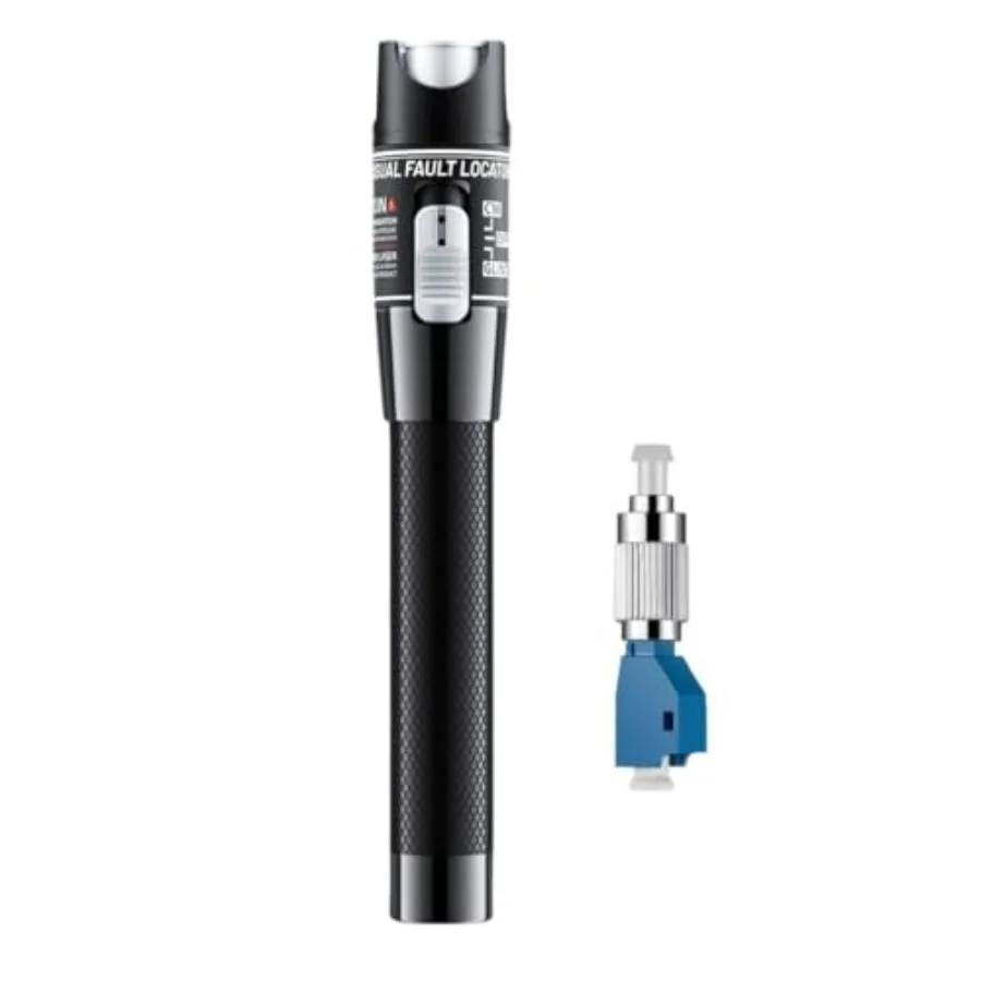 

【New model】Visual Fault Locator80-100KM VFL Fiber Optic Tester Kit - Include Single Mode 9/125um FC Male to LC Female Adapter V